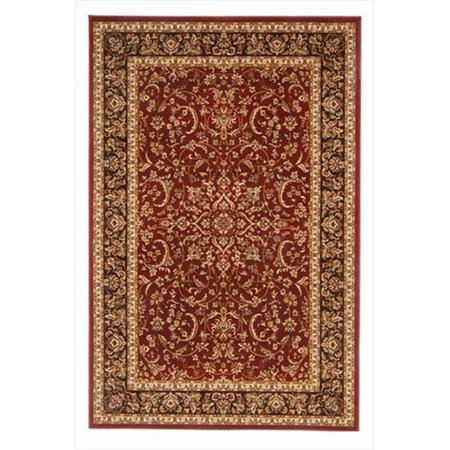 RADICI USA INC Radici 1318-1537-BURGUNDY Noble Rectangular Burgundy Traditional Italy Area Rug; 7 ft. 10 in. W x 7 ft. 10 in. H 1318/1537/BURGUNDY